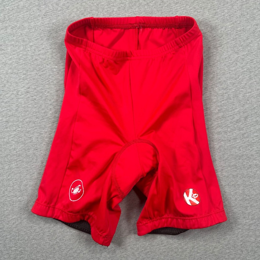 Castelli Padded Cycling Shorts Adult Medium Red Made in USA L4100023